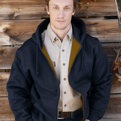 Men's Tall Crossfire Heavyweight Power Fleece Hooded Jacket with Thermal Lining