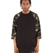 Unisex Camo Raglan Tee