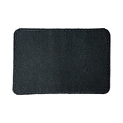 Small Blank Black Patch - Qty 10