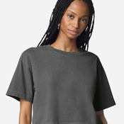 Women's Heavyweight Cotton Garment-Dyed Boxy Cropped Tee