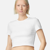 Women's Baby Rib Fitted Cropped Tee