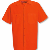 Men's Enhanced Visibility Short Sleeve Work Shirt