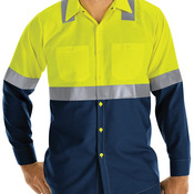 Men's Enhanced & Hi-Visibility Long Sleeve Work Shirt