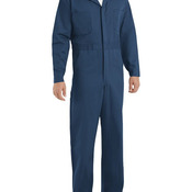 Men's Tall Button-Front Cotton Coverall