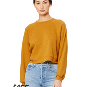 Women's Crop Raglan Crewneck Sweatshirt