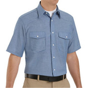 Men's Tall Deluxe Western Style Short Sleeve Shirt