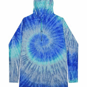 Unisex Tie-Dyed Hooded Long Sleeve T-Shirt