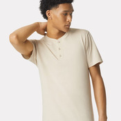 Unisex CVC Henley Tee