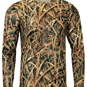 Men's Oxford Performance Camo Print Long Sleeve T-Shirt