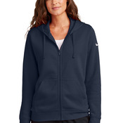 Women's Club Fleece Sleeve Swoosh Full Zip Hoodie
